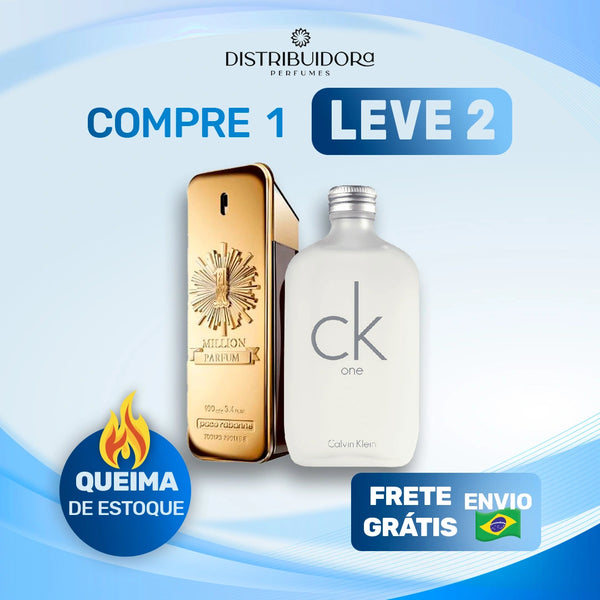 2 Perfumes Masculinos (100ml) - 1 Million | Calvin Klein One | (7 Anos Distribuidora)