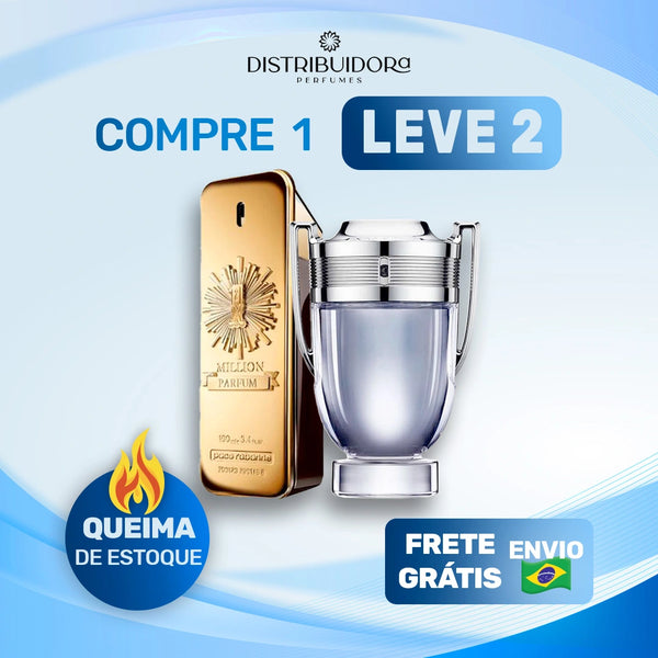 2 Perfumes Masculinos (100ml) - 1 Million | Invictus (7 Anos Distribuidora)