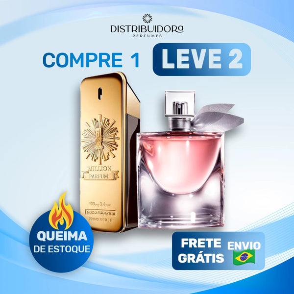 2 Perfumes Importados (100ml) - 1 Million | La Vie Est Belle | (7 Anos Distribuidora)